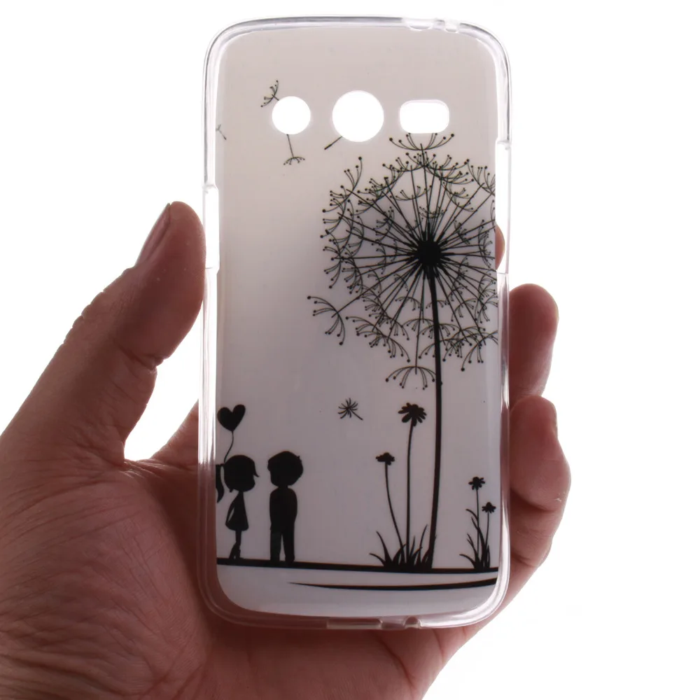 Мягкий ТПУ IMD с рисунком для SAMSUNG Galaxy Core LTE G386 G386f G386w задняя крышка TX | Мобильные