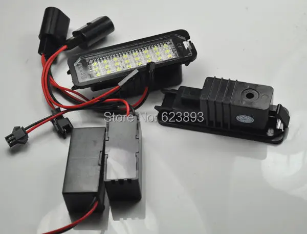 2x Светодиодный светильник без ошибок для VW Golf 7 Mk7 tsi tdi gti 2012 2014|license plate light|light forplate