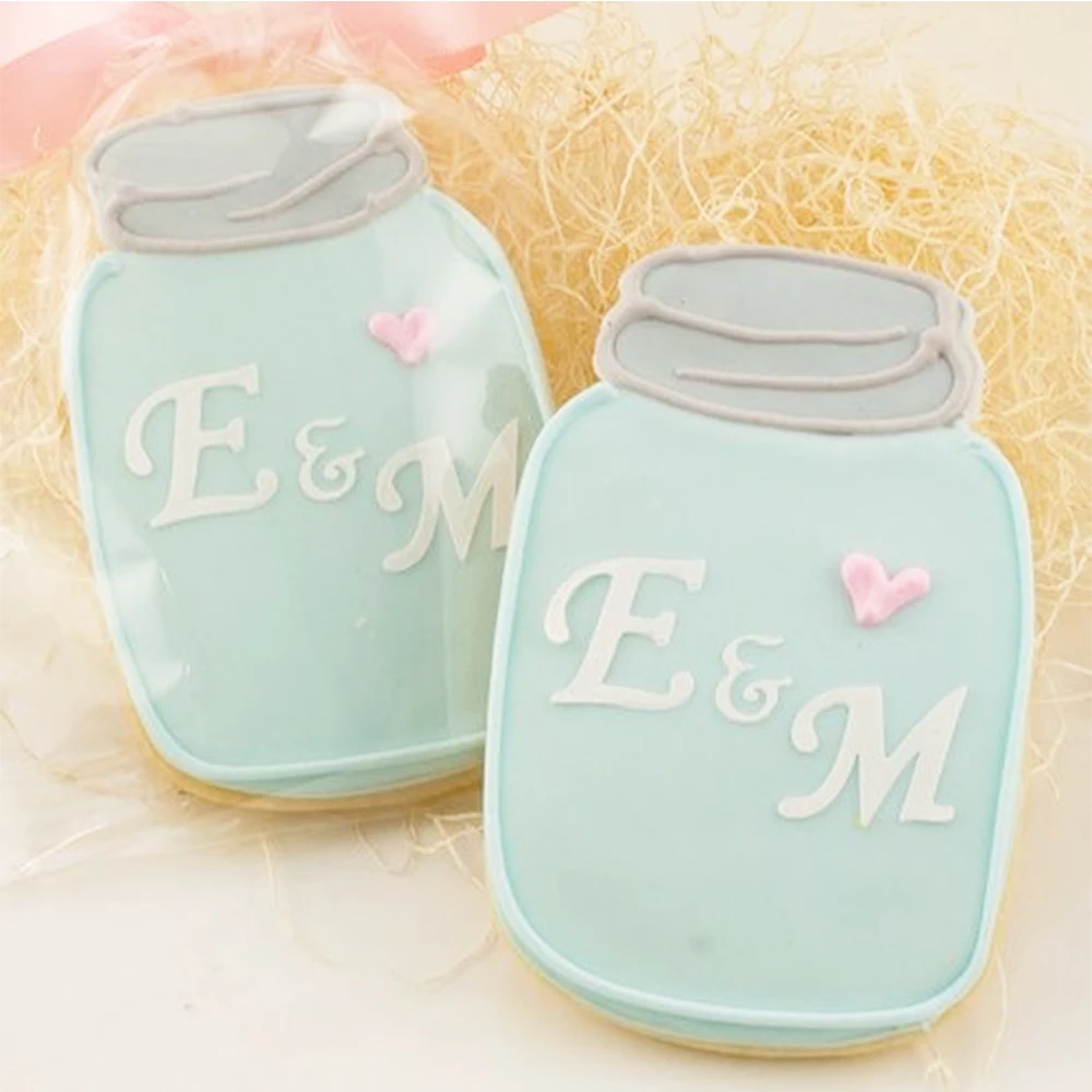 KENIAO Mason Jar резак для печенья-11,5 см и 9 см-печенье и форма для вырезания-нержавеющая сталь