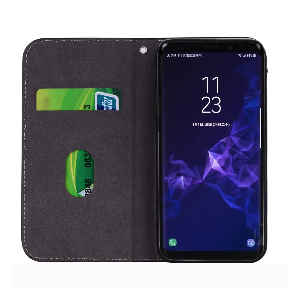 Daxing чехол для Samsung Galaxy S8 PLUS Leahter кошелек телефона S9 Чехлы флип-чехол NOTE 9 NOTE9 |