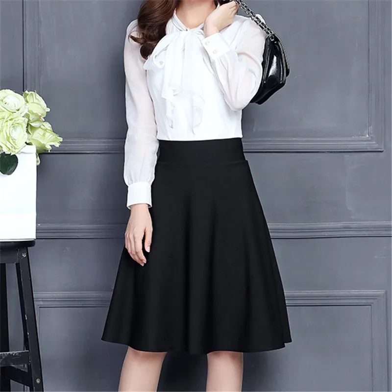 

Spring summer women skirt 2018 fashion new high waist simple female skirts solid color slim wild ladies skirts cw093