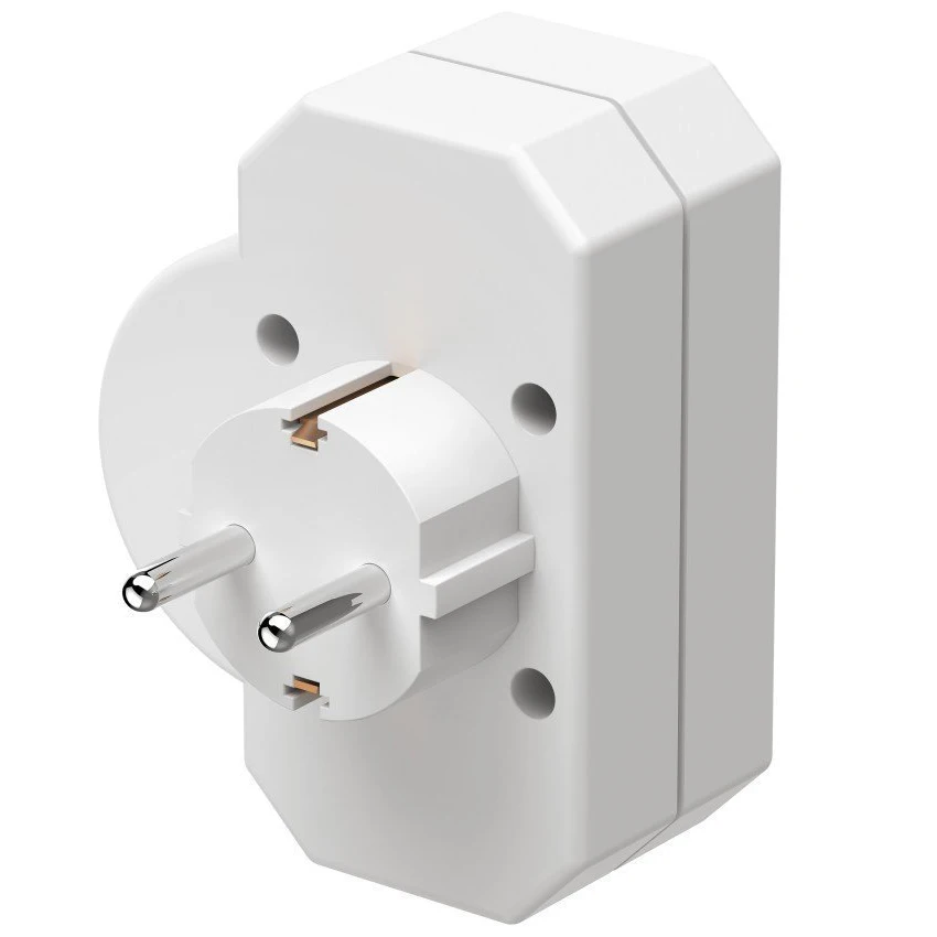 Белый медный переходник CE 16A 3Way 1 3 EU Schuko штекер Турция Португалия Германия Россия