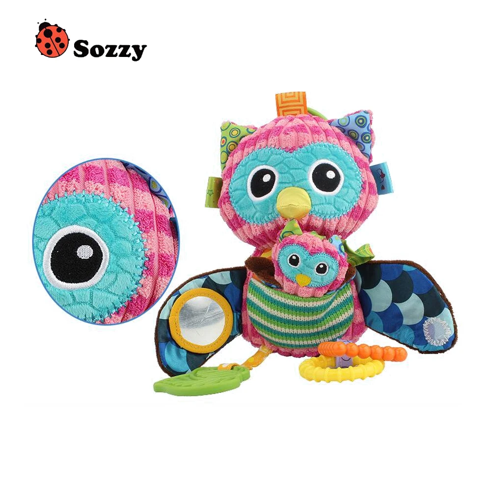 1 шт. Sozzy мягкие хлопковые детские многофункциональные игрушки Погремушки для