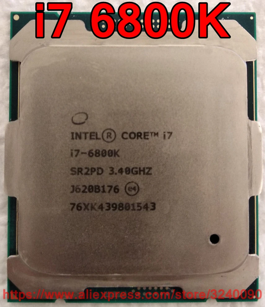 Original Intel CPU CORE i7 i7 6800K Processor i7-6800K 3.40GHz 15M 6-Cores Socket2011-3 free shipping