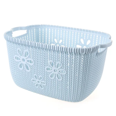 Light Blue Конфетный цвет, домашняя Косметическая корзина для хранения, настольный органайзер, коробка для хранения, настольный органайзер для хранения, домашний декор для хранения - Цвет: Light Blue
