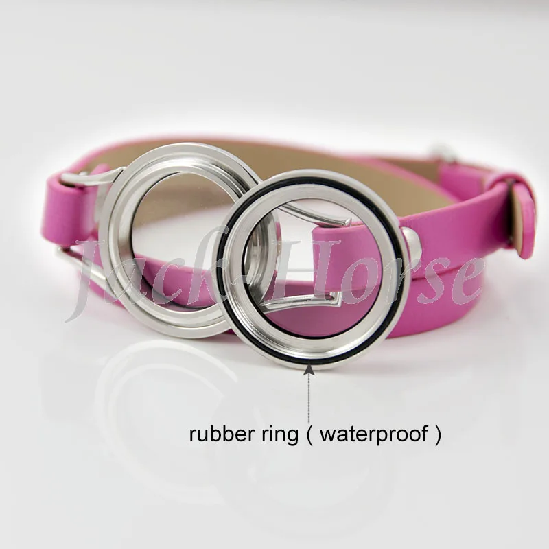 Водонепроницаемый плавающий браслет из нержавеющей стали|floating charm bracelet|leather