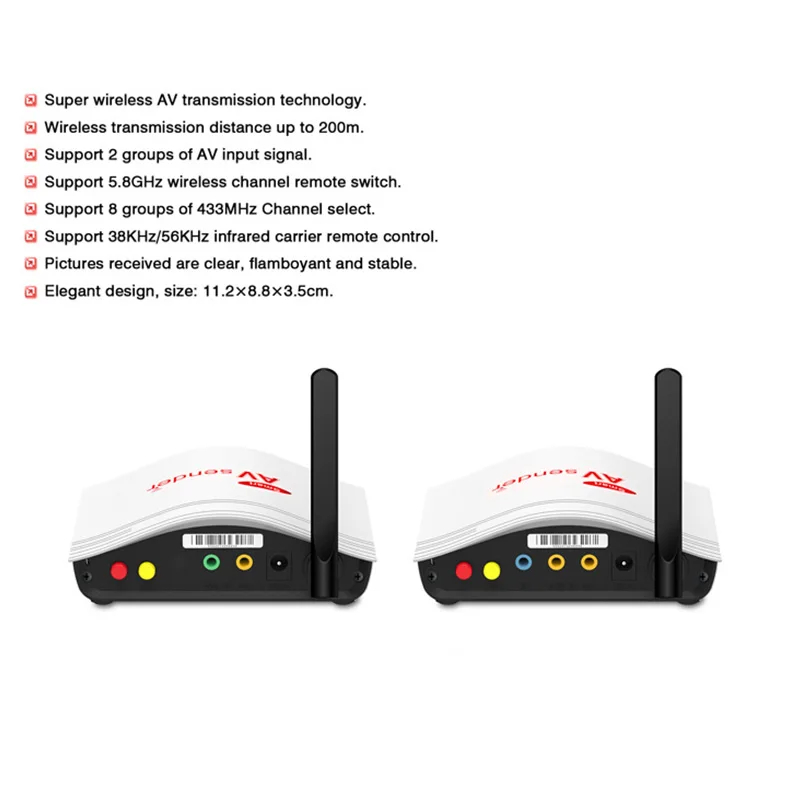 200M 5.8G Smart Digital STB wireless sharing device Wireless A/V Audio Video Transmitter Receiver Extender | Электроника