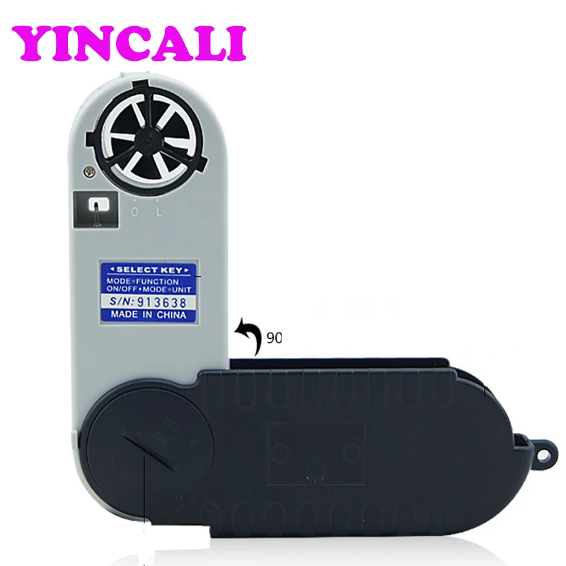 Pressure Anemometer 4-in-1 Air Flow Wind Speed Meter AZ8909 Handheld Weather Temperature Dew Point Humidity Tester | Инструменты