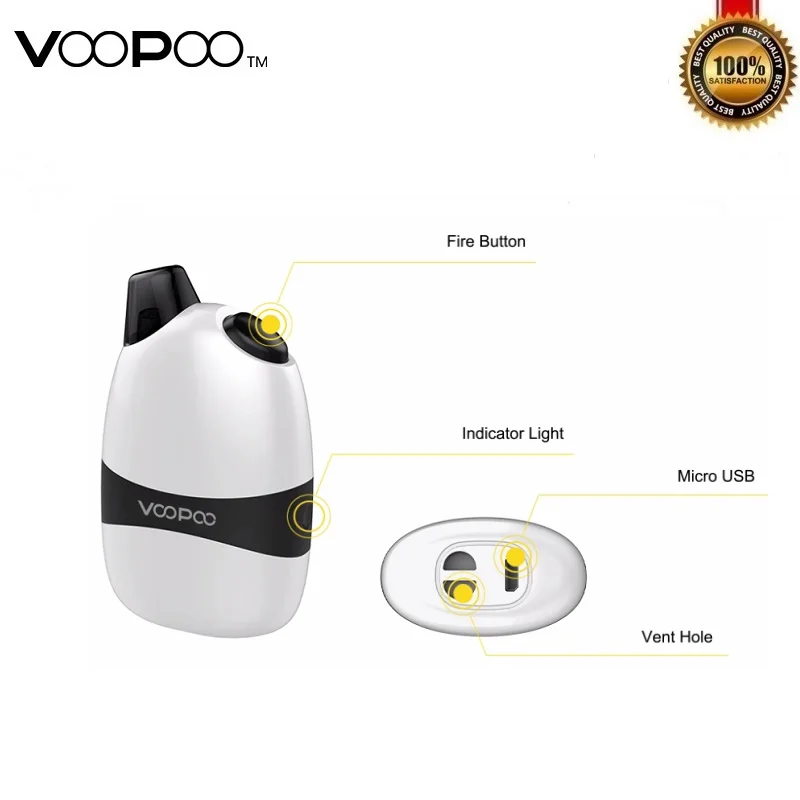 Оригинальный комплект Voopoo PANDA Aio батарея 1100 мА/ч с картриджем 5 мл вейп электронной