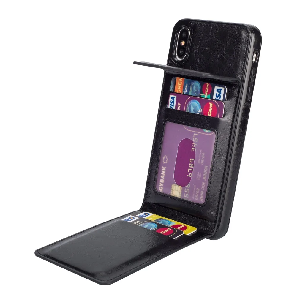 KISSCASE Ретро Роскошный кожаный чехол для iphone XS X Max SE кошелек 6 s 7 8 plus с держателем