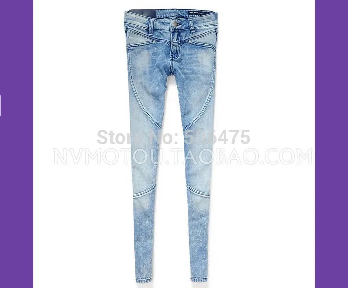 2014 autumn Women's jeans Fashion brand casual denim skinny high quality washed feet pencil women's pants Free shipping |
