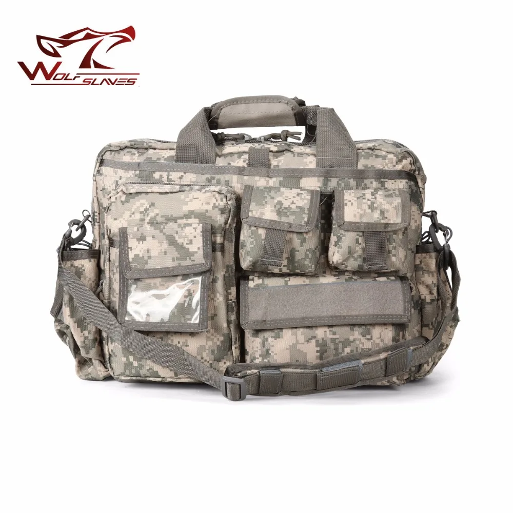 Military Style Men Briefcase Laptop Bag Crossbody Shoulder Handbag Male Messenger Bag Portfolio