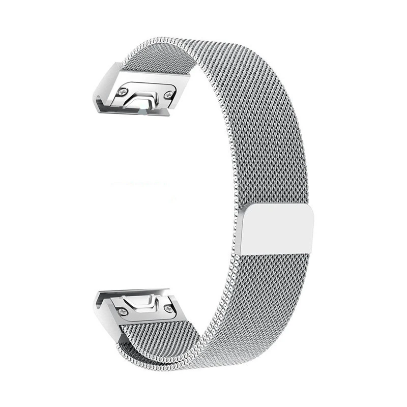 26MM Quick Release Easy Fit Milanese Loop Stainless Steel band for Garmin Fenix 3 / HR 5X /Foretrex 701/ MK1 | Наручные часы