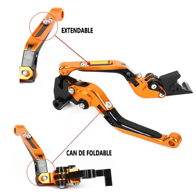 Orange Для Yamaha YZF R125 125R 2008-2012 YZF-R125 YZF125R 125 R CNC мотоцикл складной выдвижной сцепления тормозные рычаги 2009 2010 2011 - Цвет: Orange