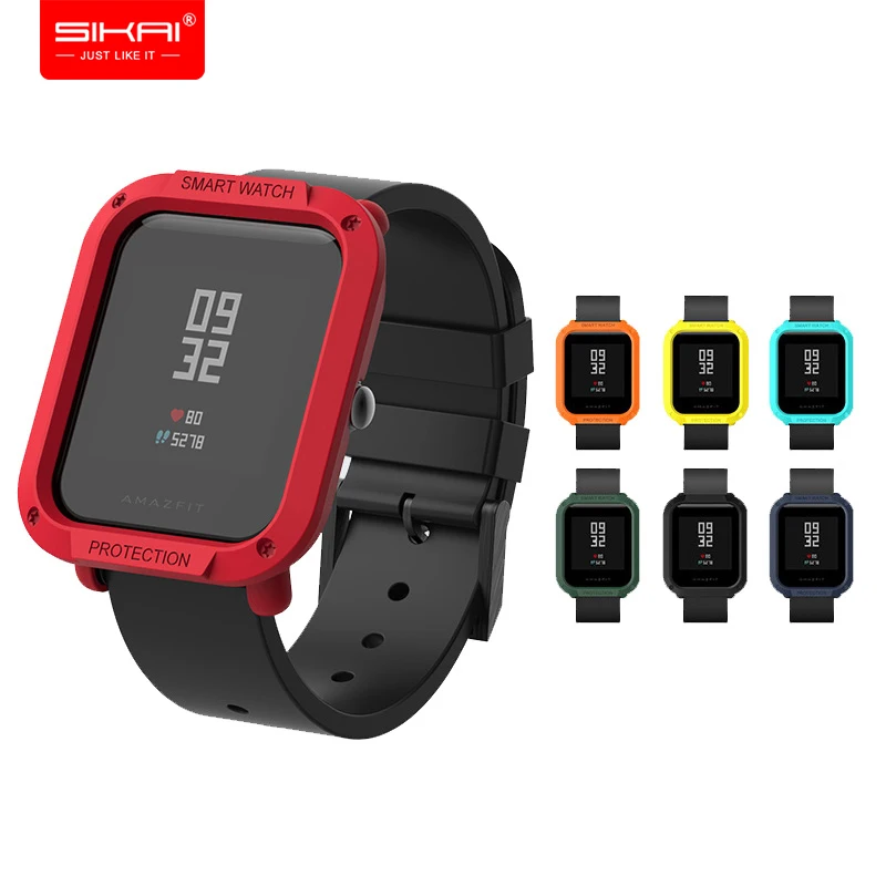 Защитный чехол Amazfit Bip для xiaomi mi Huami аксессуары умных часов корпус из ПК SIKAI | Отзывы и видеообзор