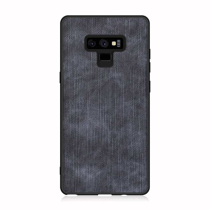 Противоударный чехол-накладка для Samsung Galaxy Note 8 9 из ткани и коровьей кожи |