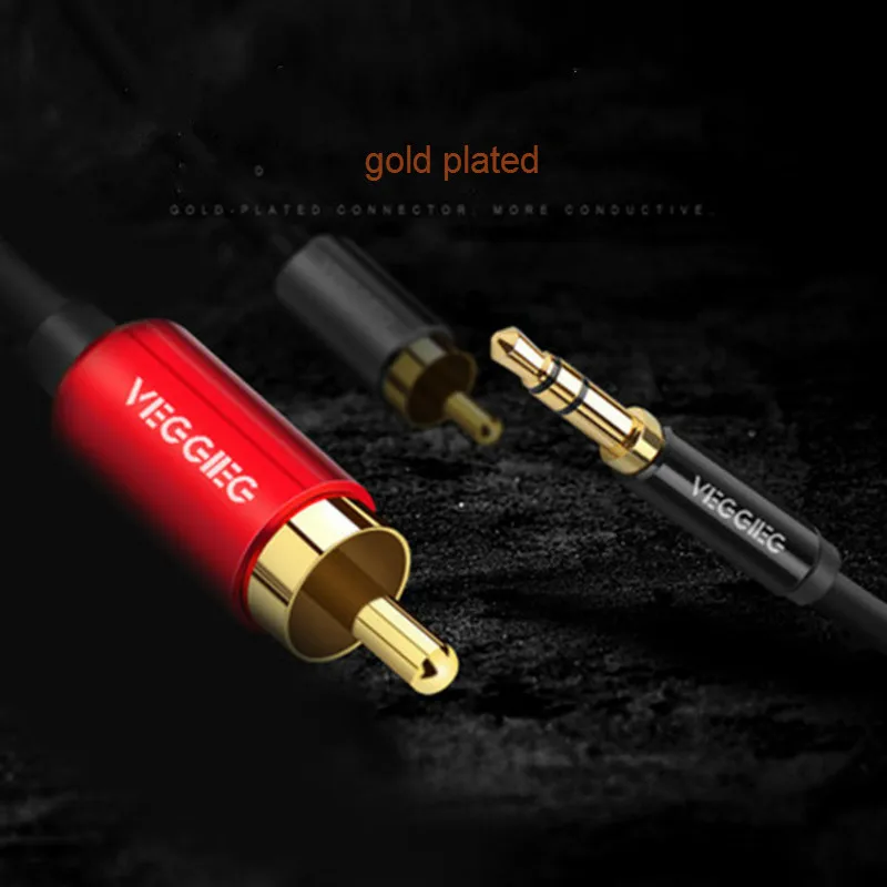Кабель RCA 2RCA до 3 5 мм аудио кабель jack rca aux 0 м 1 2 для телефона Edifer домашний кинотеатр