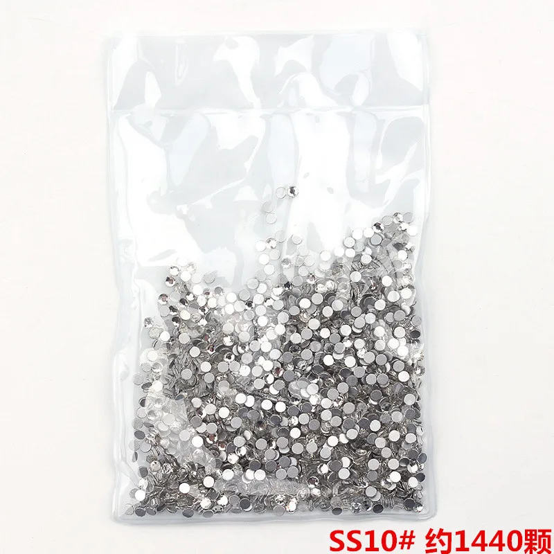 Лучший супер Блеск Стразы Кристалл AB SS3-SS40 1440 шт. Nail glass Nail Art Стразы украшения для ногтей