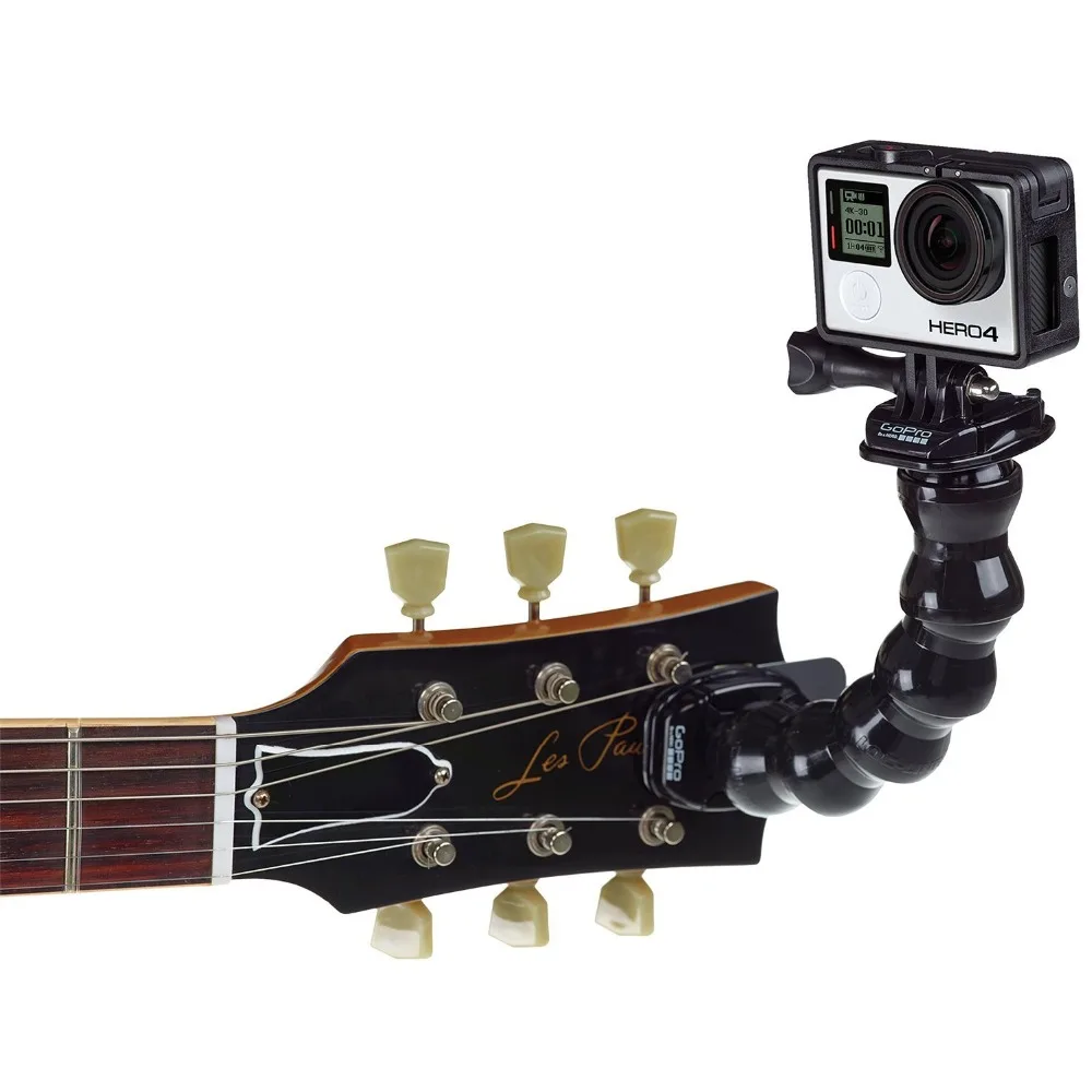 20 см Гибкий монопод с зажимом для камер Gopro Sjcam Xiaoyi мини селфи Палка гусиным горлом