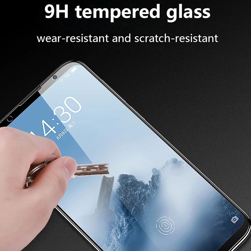 OUSU Phone Screen Protector Scratch Proof Tempered Glass For meizu 16 plus mx 6 pro7 V8 15 Protective Film 16x | Мобильные телефоны