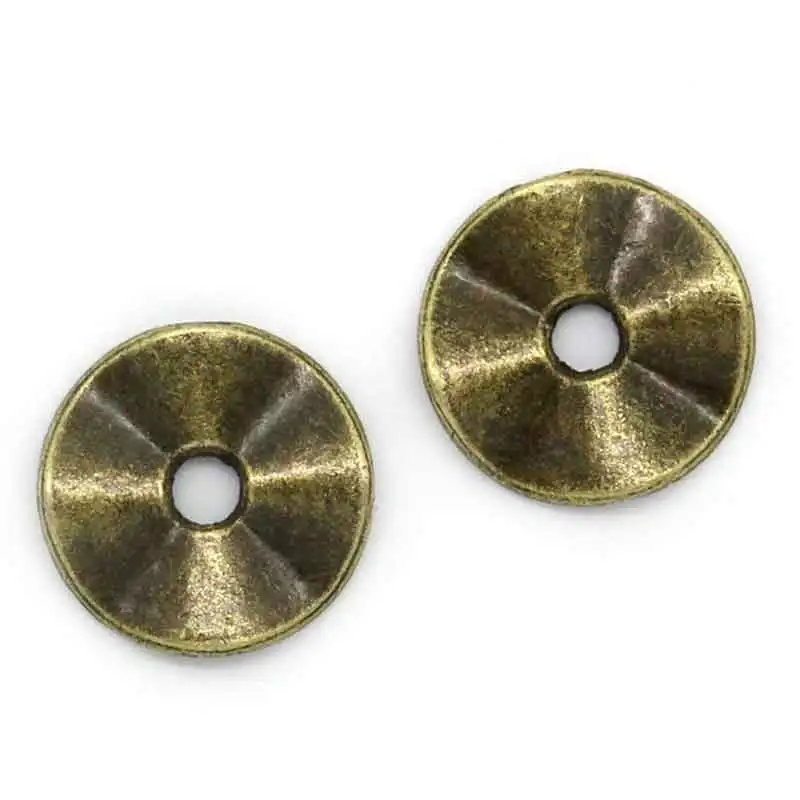 Лидер продаж 2019 металлические бусины разделители круглые с бронзовым оттенком