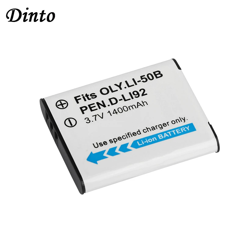 Dinto 1pc 1400mAh Li 50B Li50B ion Аккумулятор для камеры Olympus u6010 u6020 Pentax XZ 1 DLi92|Цифровые