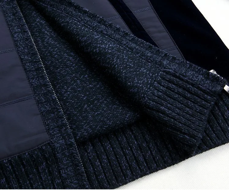 NXH 2019 thick men sweater Plus size Winter coats Cashmere turtleneck Patchwork mens cardigan Spring |