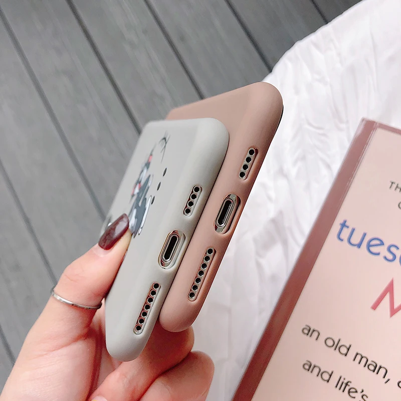 Чехлы для телефонов Huawei P10 P20 P30 Pro Nova 3 4 3i мягкий чехол с милым мультяшным котом и мышкой для Honor 9 10 8X Mate 10 20 Pro