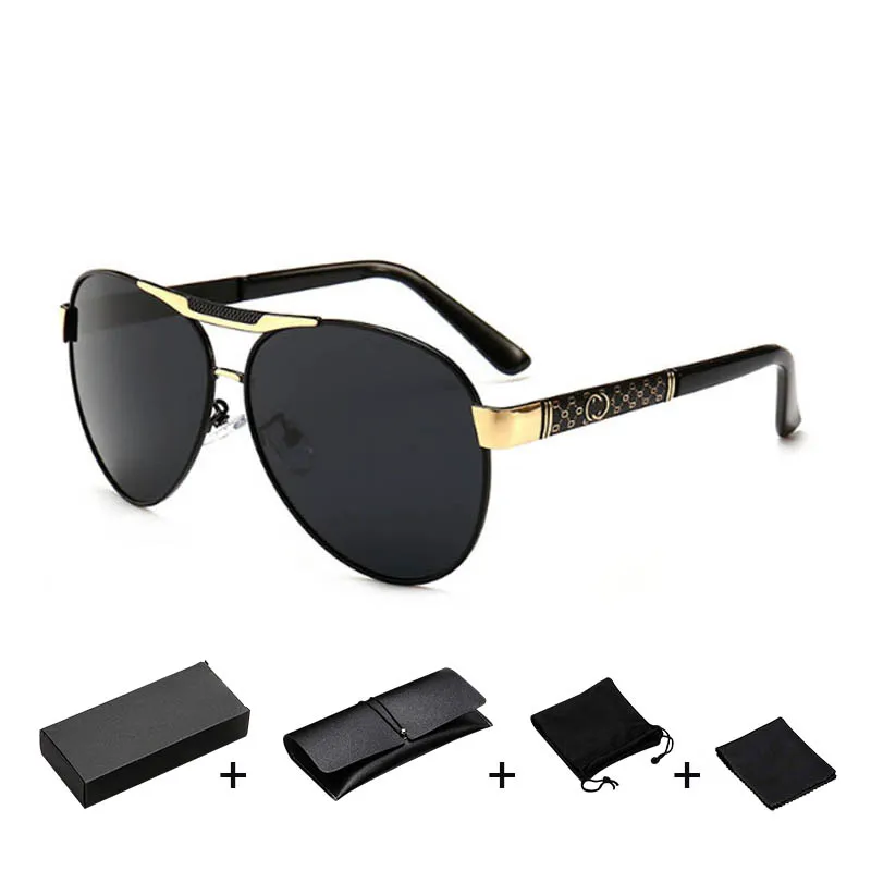 C1 with box Zyomy модные очки овальная металлическая оправа Oculos de sol поляризованные очки для вождения брендовые Дизайнерские мужские солнцезащитные очки мужские очки - Цвет линз: C1 with box