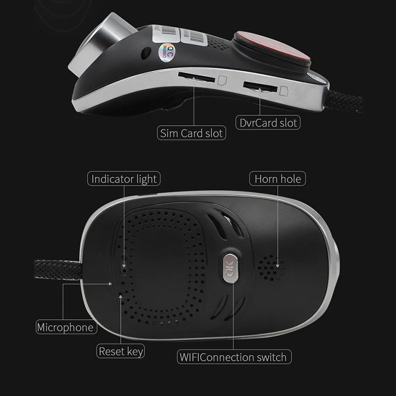 AfmoDVR Автомобильный dvr 4 г Dashcam Android gps ADAS Dash камера двойной объектив Камара Automovil