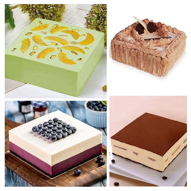 Adjustable Stainless Steel Ring Cake Layer Cut Baking Tool Round Square Shape Retractable Mold Bread Cake slicer Layered