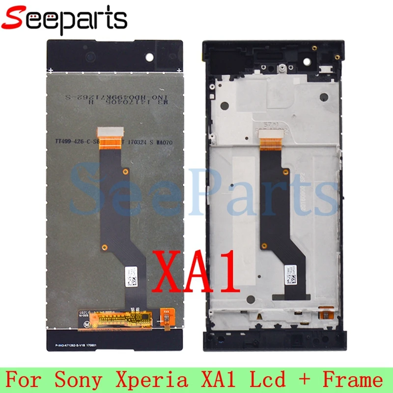 Для Sony Xperia XA1 ЖК дисплей сенсорный экран дигитайзер в сборе с рамкой Замена G3116 G3121