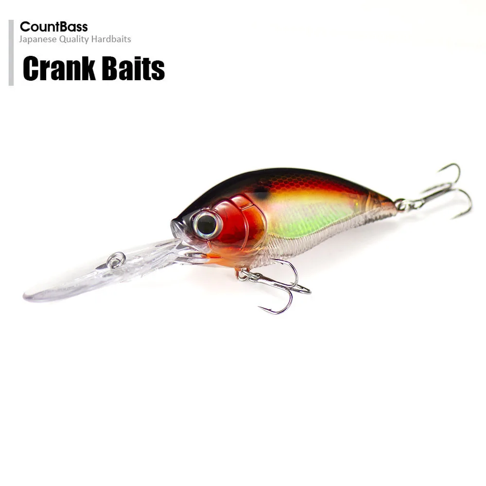 Deep Crank Baits 3D, Deep Crank Baits, рыболовные приманки 70 мм, 21 г, плавающие, глубина погружения 3,5-4,5 м, Wobbling Leurre HardBaits