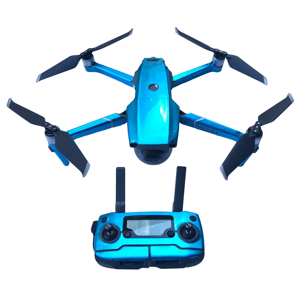 Для DJI Mavic 2 Skin водонепроницаемый Флюоресцентный стикер на тело батарейка пульт
