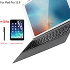 Чехол для клавиатуры для Apple iPad Pro 12,9 2015 2017 2018 2020 1-й 2-й 3-й 4-й Ультратонкий чехол из искусственной кожи с Bluetooth-клавиатурой