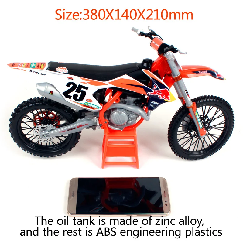 Maisto 1:6 Red Bull KTM Factory Racing 450 SX F 1 #25 # Marvin Musquin Внедорожный гоночный мотоцикл модель