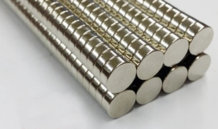 100PCS D8*3mm N45 strip Strong NdFeB rare earth permanent magnet plating Nickel Diameter 8X3MM | Magnetic Materials