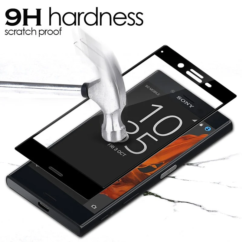 Защитное стекло с полным 3D покрытием экрана для Sony Xperia XA XA1 Ultra защитный чехол