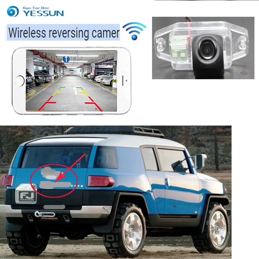 YESSUN Автомобильная камера ночного видения для toyota FJ Cruiser GSJ15W 2006 ~ 2017 hd CCD