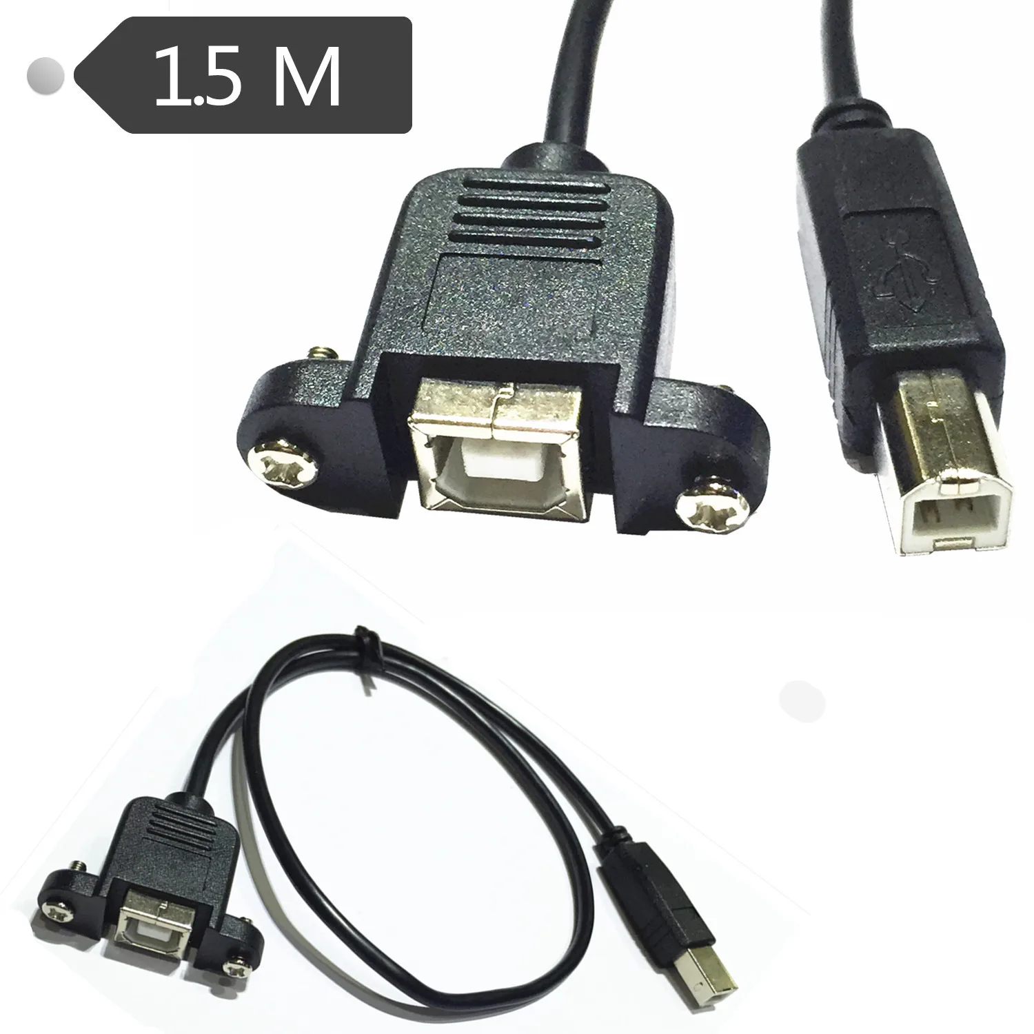 Кабель удлинитель для принтера с разъемом USB 2 0 B и штекером 1 5 м| |