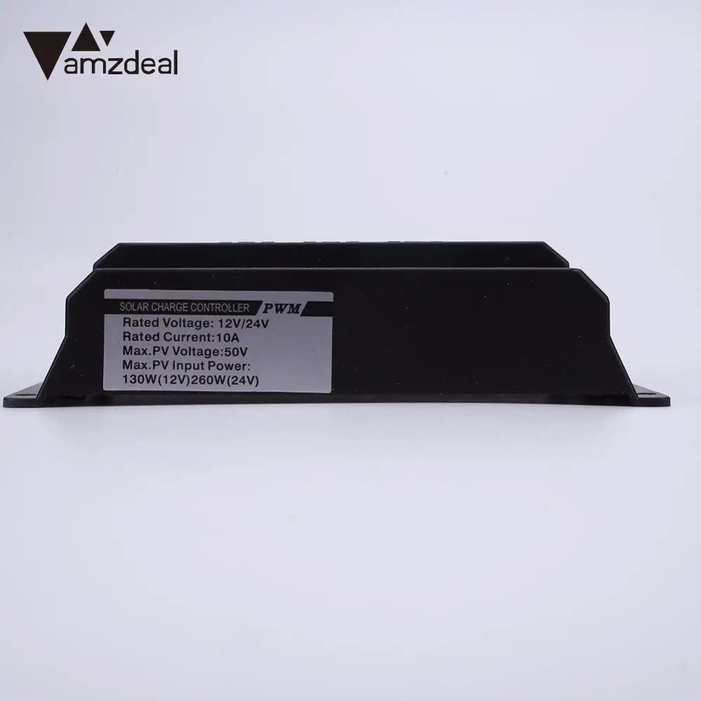 Amzdeal высокое качество 10А 12/24 в USB LCD PWM солнечная панель система регулятор заряда