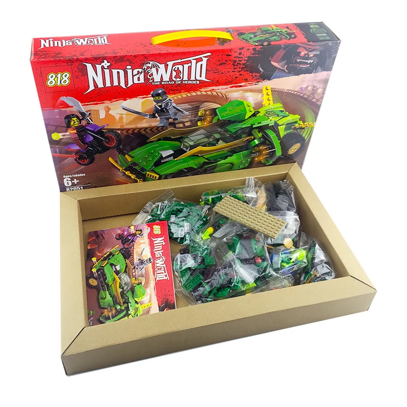 PIP игры 2018 ниндзя Ллойд автомобиль 425 + шт DIY Building Block Legoed модели гоночных