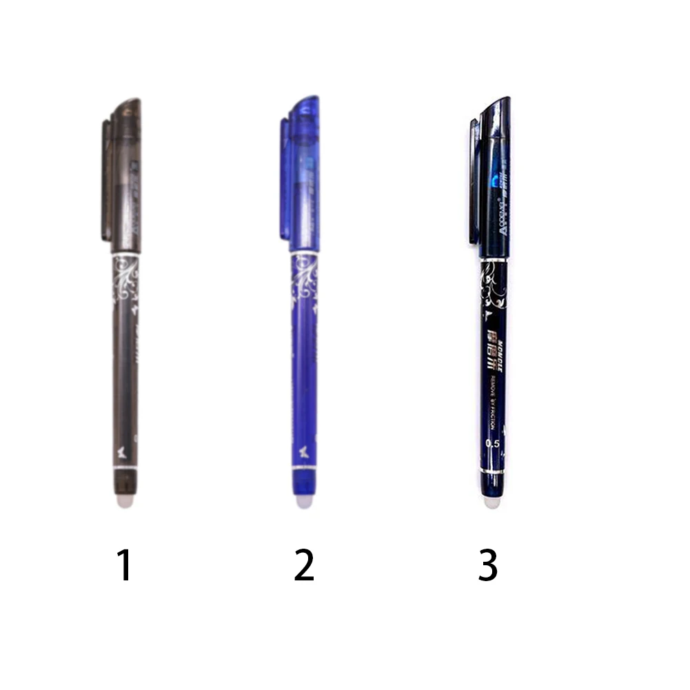 Erasable Pen Blue Black Refill 0.5mm/0.02&quot Lace Student School Quality Office Stationery Creative Writing | Канцтовары для