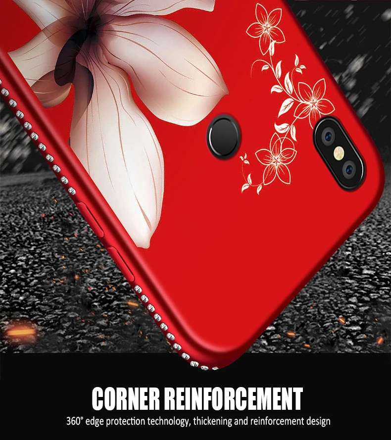 Роскошный блестящий чехол для телефона Xiao mi Red mi 6 6A 5 Plus S2 5A Note 5 6 Pro 4X4 mi 8 A2 lite 6X A1 5X Pocophone F1