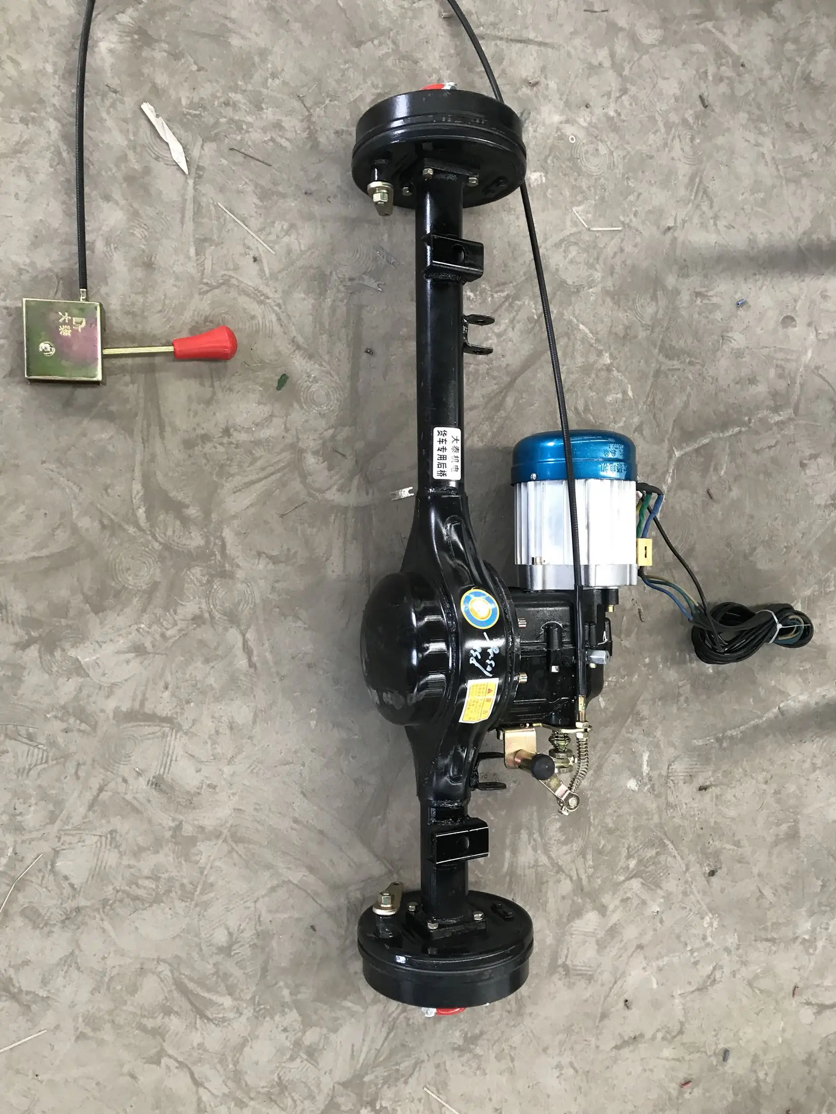 Datai задняя ось 1,2 метров в длину 60v1500w высокая и низкая скорость Мотор задняя ось интегрированный трехколесный четырехколесный аксессуары