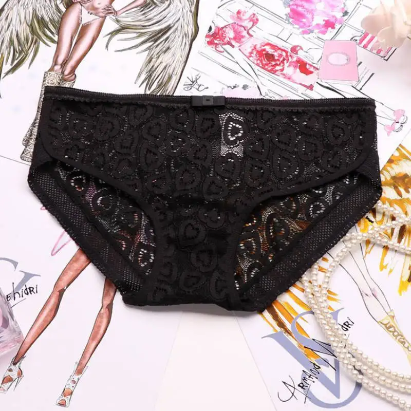 SP &amp CITY кружевные ажурные трусики с вышивкой в форме сердца женское сексуальное