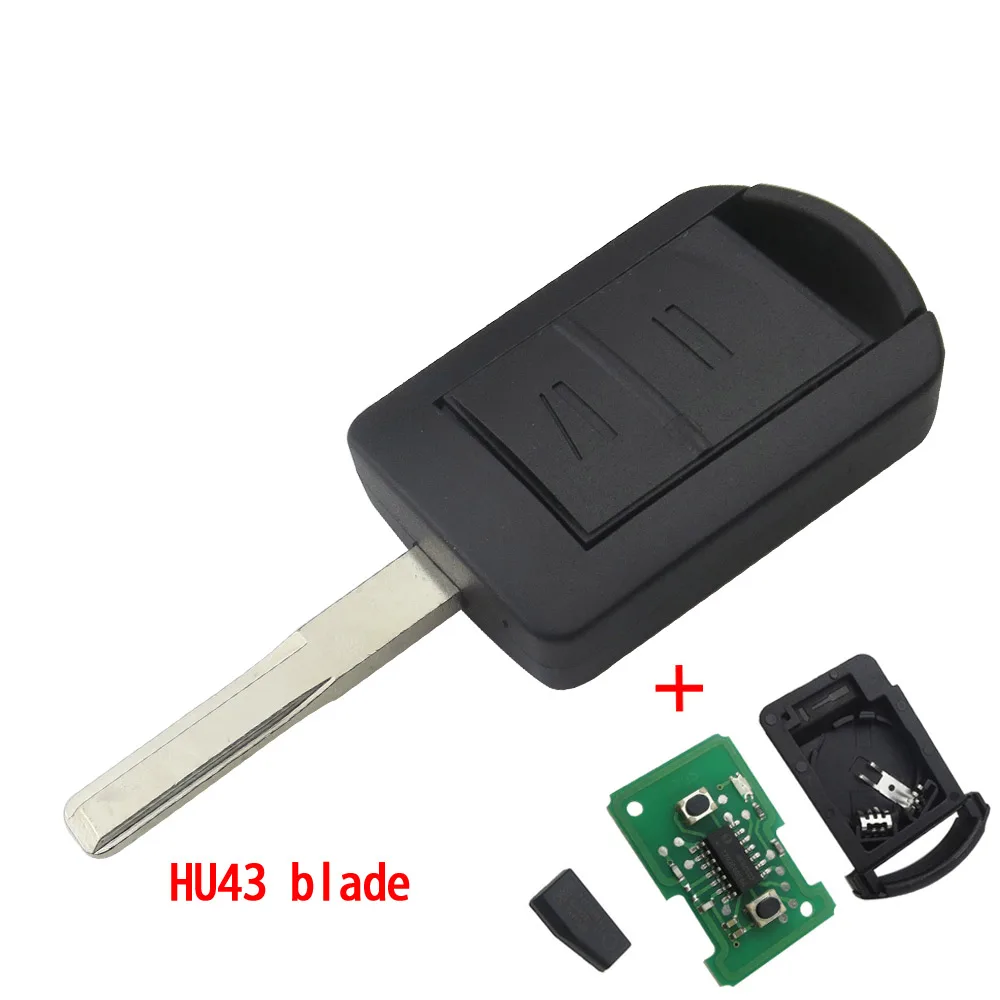 OkeyTech Автомобильный Дистанционный ключ для Opel Vauxhall Meriva Agila Astra H J G Corsa D Vectra C 433 МГц