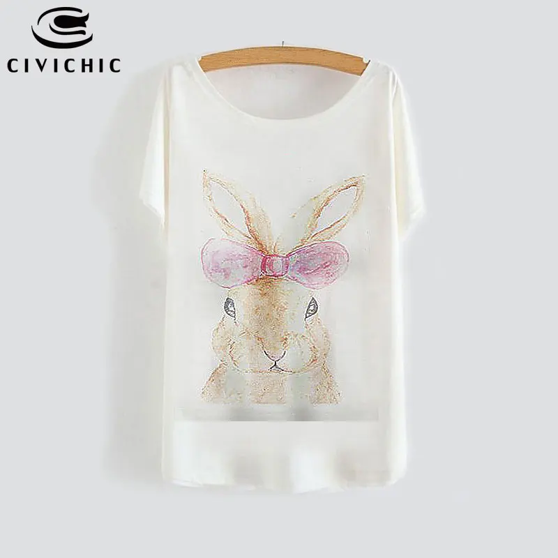 Футболка CIVI WST105 Женская свободного кроя шикарная Милая рубашка с рукавом летучая