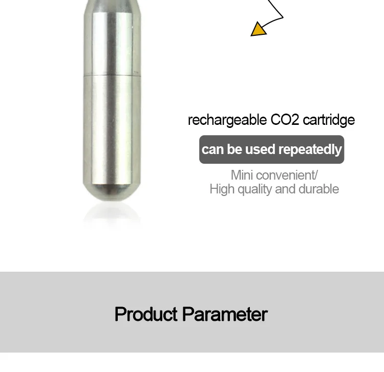 Magorui перезаряжаемые 12 г 8PSI CO2 Картриджи мини многоразовые Многоразовые цилиндрические капсулы страйкбол стрельба Воздушный пистолет Охота Пейнтбол
