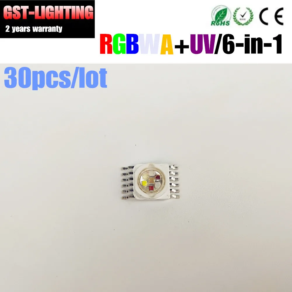 30 шт. светодиодный Кристалл rgbwauv 18 Вт RGBWA + uv 6 цветов в 1 бренд TianXin TYANSHINE|Эффект освещения сцены| |
